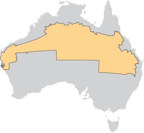 Zone 3 includes Northern central Australia from Carnarvon on the West Australian coast, across the breadth of the map through Newman, Alice Springs, Tennant Creek, Longreach, Charleville and into the Queensland hinterland. This zone stops short of the Queensland coast (these areas are covered by zones 1, 2 and 5) and extends down to the border between Queensland and New South Wales.